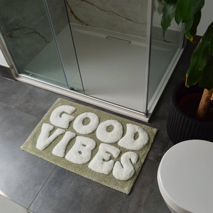 Badematte – Good Vibes – detalj 2