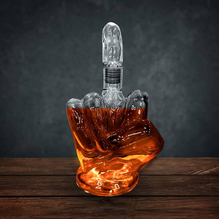 Up Yours – glasskaraffel, 1 liter fra Mad Monkey GmbH – produktbilde 4