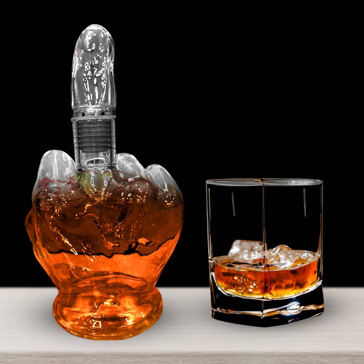 Up Yours – glasskaraffel, 1 liter fra Mad Monkey GmbH