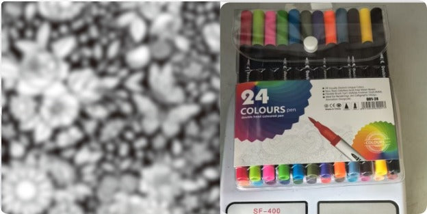 DIY - Lite pledd med tusjer