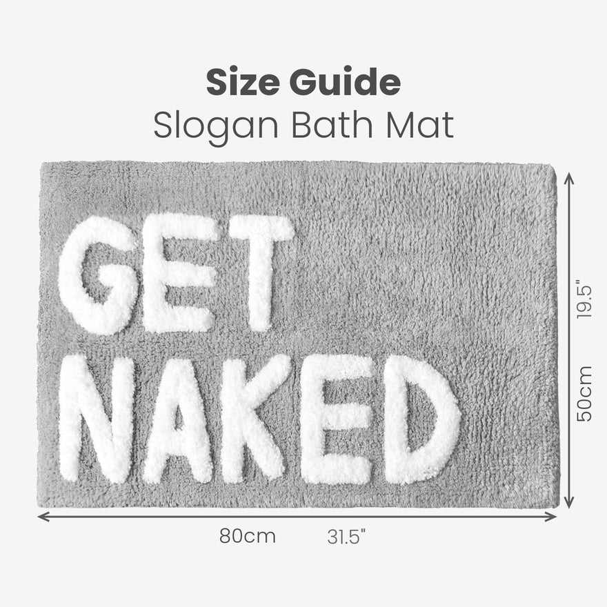 Badematte – Get Naked – detalj 2