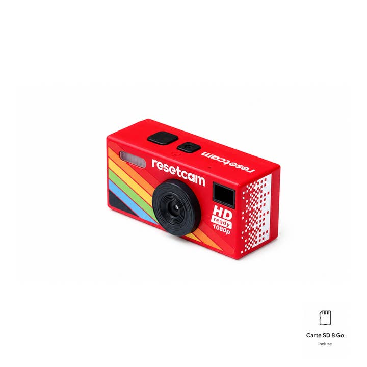 Reset Cam – retro minikamera – rødt