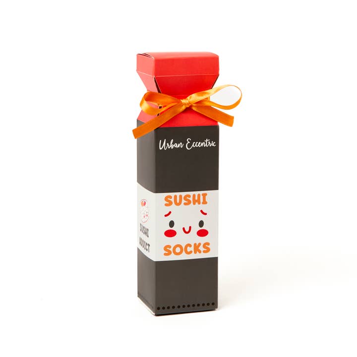 Sokker i gaveeske – Sushi – detalj 2