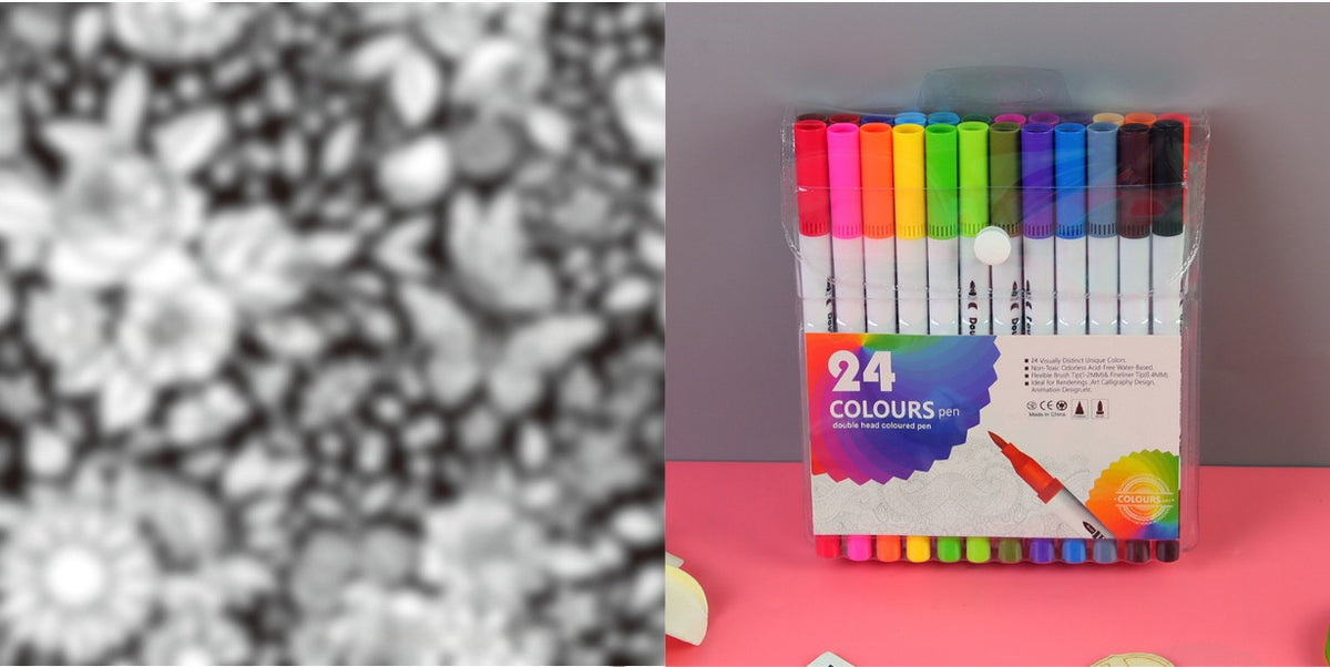 DIY - Lite pledd med tusjer