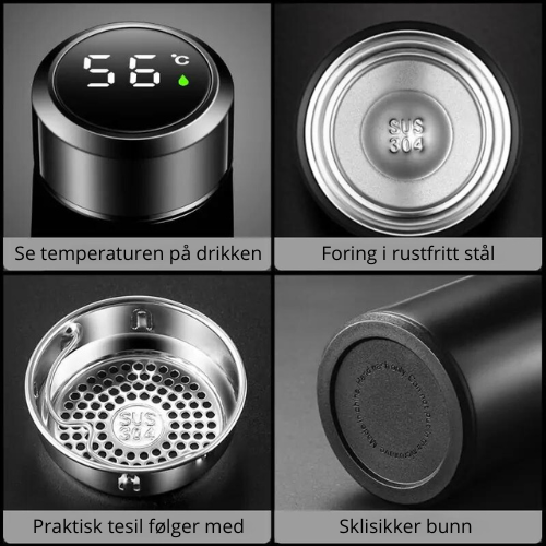 Smart termo drikkeflaske