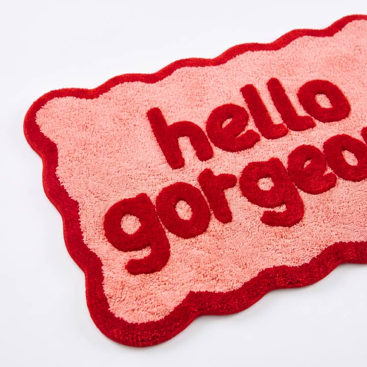Badematte – Hello Gorgeous – detalj 3