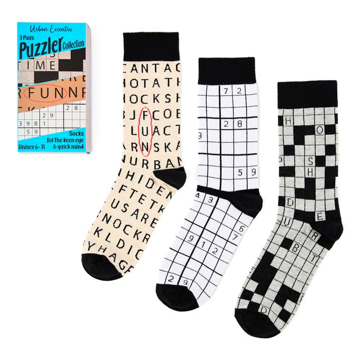 Sokker i gaveeske – Puzzler