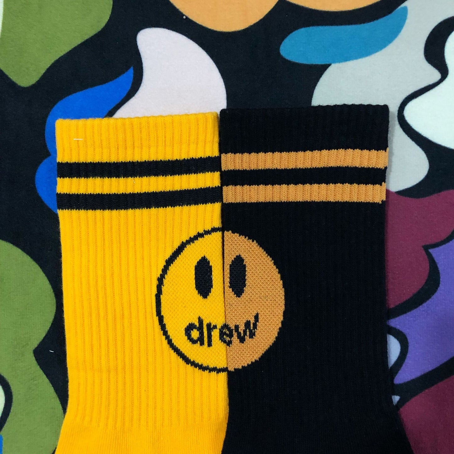 Smiley Face Socks, Athletic Socks, Couple Socks